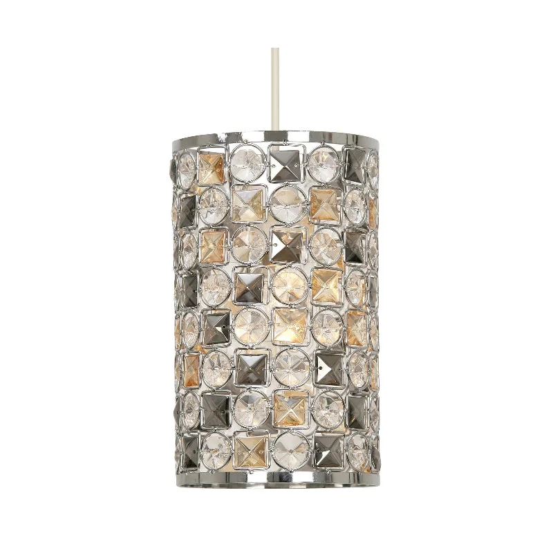 Way Switch Floor Lamp for Multiple Light Intensity LevelsDavoli Large Easy Fit Chrome Frame & Glass Beads Ceiling Lamp Shade Way Switch Floor Lamp for Multiple Light Intensity LevelsDavoli Large Easy Fit Chrome Frame & Glass Beads Ceiling Lamp Shade