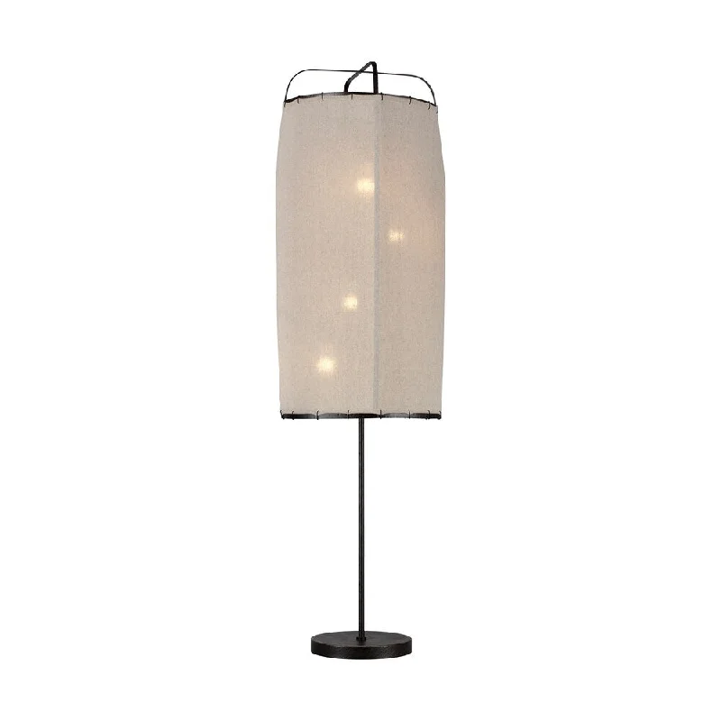 Way Switch Floor Lamp for Multiple Light Intensity LevelsDunne Aged Iron Steel 4-light Floor Lamp Way Switch Floor Lamp for Multiple Light Intensity LevelsDunne Aged Iron Steel 4-light Floor Lamp