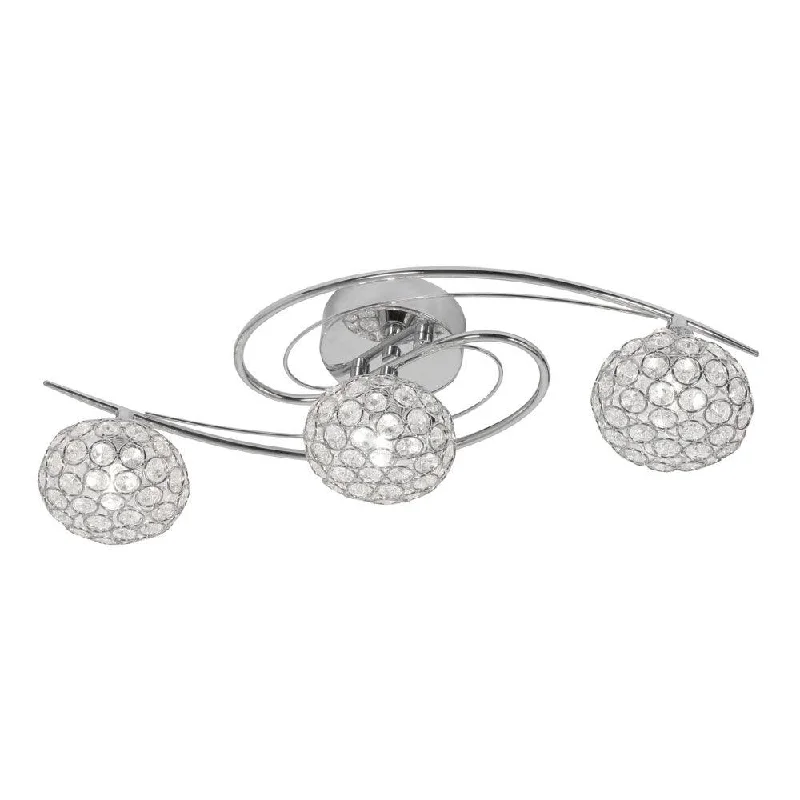 Fabric Floor Lamp with a Linen Shade for a Relaxed AestheticEva 3 Light Polished Chrome & Crystal Semi-Flush Fabric Floor Lamp with a Linen Shade for a Relaxed AestheticEva 3 Light Polished Chrome & Crystal Semi-Flush