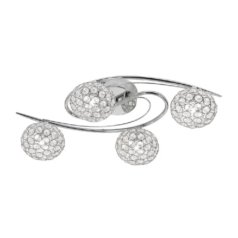 Way Switch Floor Lamp for Multiple Light Intensity LevelsEva 4 Light Polished Chrome & Crystal Semi-Flush Way Switch Floor Lamp for Multiple Light Intensity LevelsEva 4 Light Polished Chrome & Crystal Semi-Flush