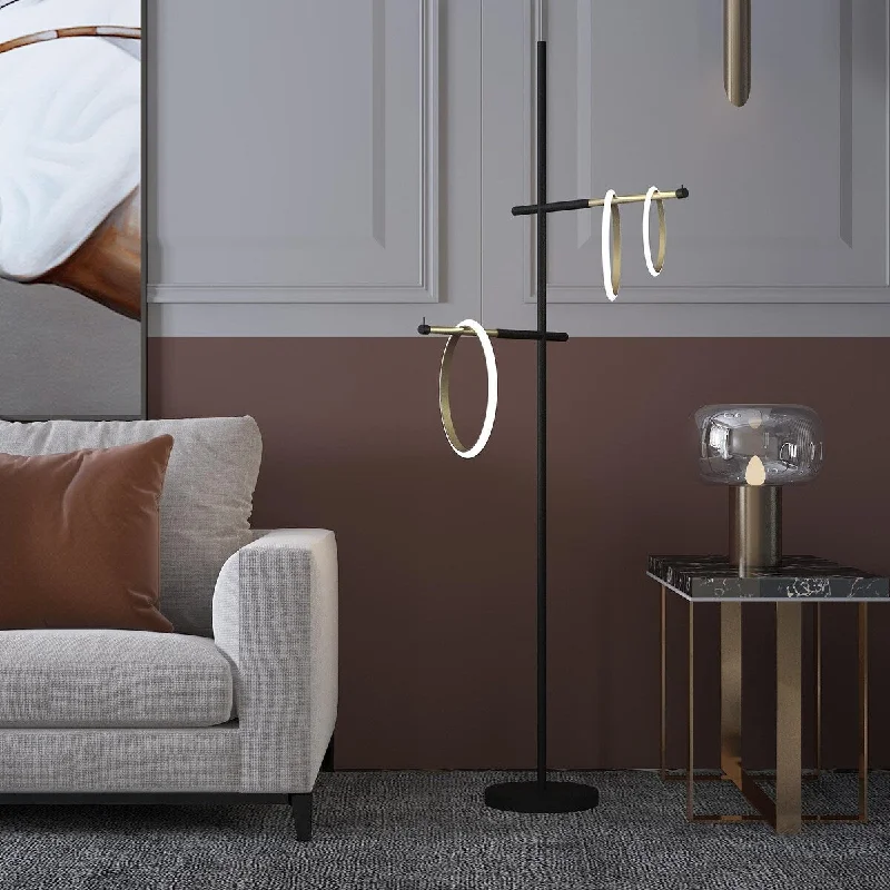 Industrial Style Floor Lamp with Exposed Bulbs for Loft ApartmentsGlow's Avenue 3-Light Loop Ring Floor Lamp Industrial Style Floor Lamp with Exposed Bulbs for Loft ApartmentsGlow's Avenue 3-Light Loop Ring Floor Lamp