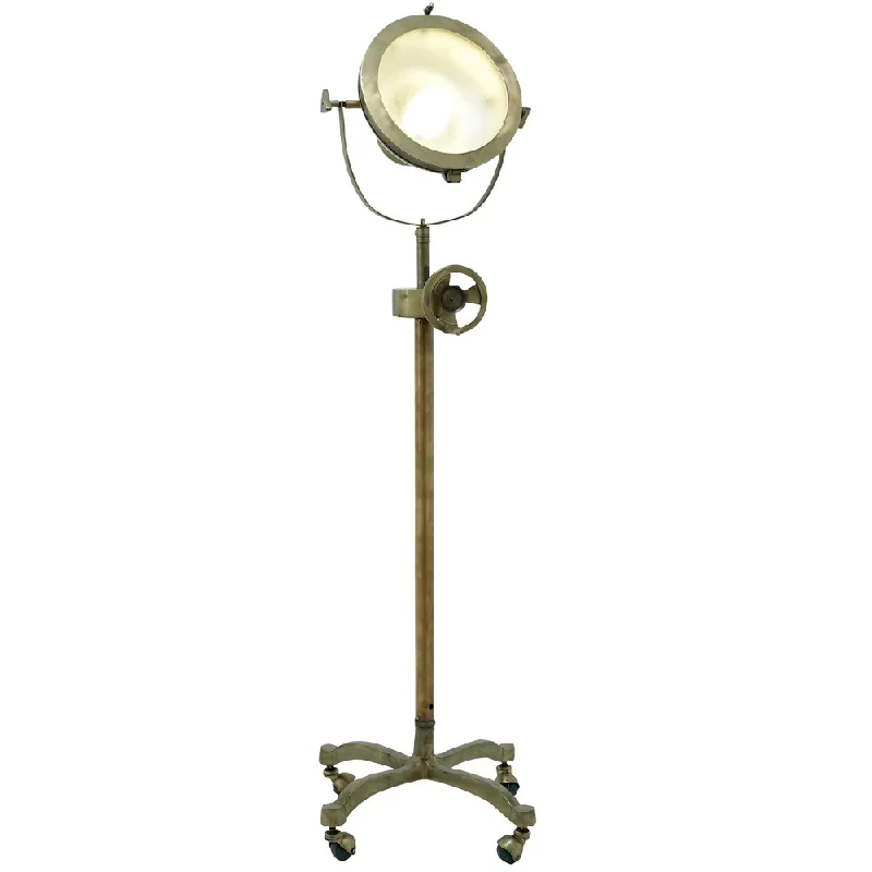 Dimmable Floor Lamp for Adjustable Lighting AmbianceHandcrafted Hollywood Studio 57-inch Mobile Director's Spot Light Antique Brass Floor Lamp Dimmable Floor Lamp for Adjustable Lighting AmbianceHandcrafted Hollywood Studio 57-inch Mobile Director's Spot Light Antique Brass Floor Lamp