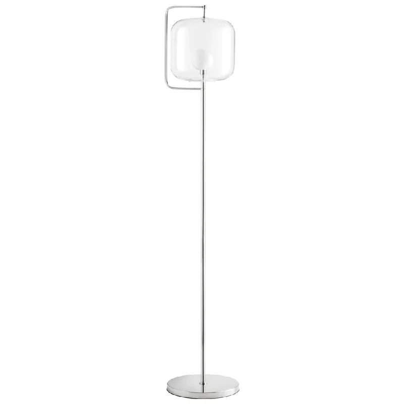 Glass Floor Lamp with Frosted Shades for Soft Diffused LightIsotope Floor Lamp