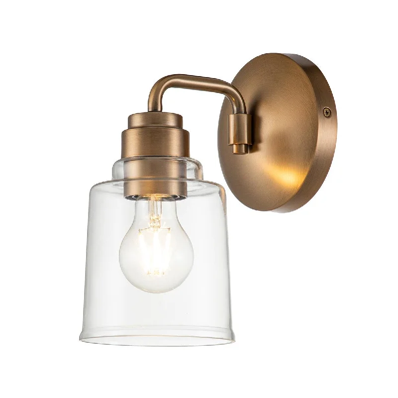Adjustable Height Floor Lamp for Versatile Lighting NeedsKichler Aivian 1 Light Brass Wall Light