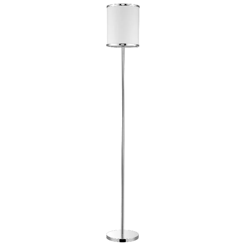 Marble Base Floor Lamp for a Touch of LuxuryLux II 1-Light Polished Chrome Floor Lamp With Metal Trimmed Off White Shantung Shade By Homeroots Marble Base Floor Lamp for a Touch of LuxuryLux II 1-Light Polished Chrome Floor Lamp With Metal Trimmed Off White Shantung Shade By Homeroots
