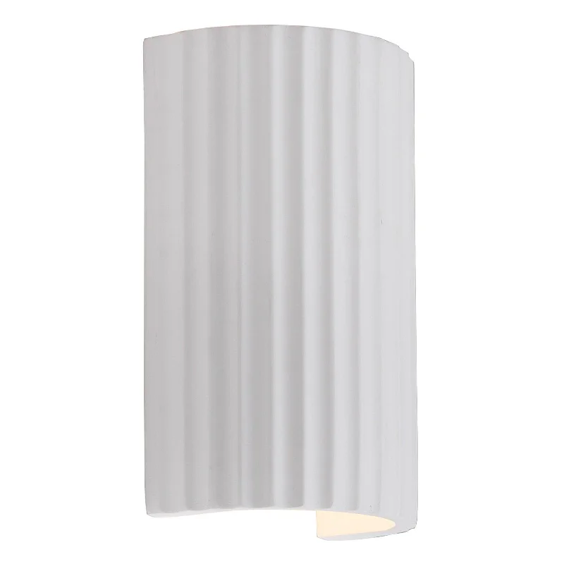 Smart Floor Lamp with Voice Control and Bluetooth ConnectivityNilak White Gypsum Single Up & Down Ridged Wall Light Smart Floor Lamp with Voice Control and Bluetooth ConnectivityNilak White Gypsum Single Up & Down Ridged Wall Light