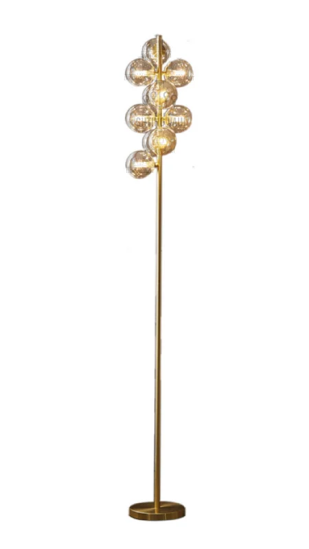 Wood Floor Lamp with Natural Grain for a Warm and Organic FeelMelbourne Floor Lamp Gold Wood Floor Lamp with Natural Grain for a Warm and Organic FeelMelbourne Floor Lamp Gold