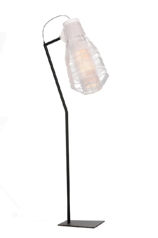 USB Charging Port Floor Lamp for Convenient Device ChargingOggetti Bullet Floor Lamp, White