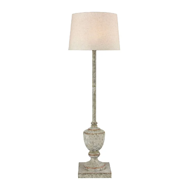 Glass Floor Lamp with Frosted Shades for Soft Diffused LightRegus Outdoor Floor Lamp in Grey and Antique White ELK Home Glass Floor Lamp with Frosted Shades for Soft Diffused LightRegus Outdoor Floor Lamp in Grey and Antique White ELK Home