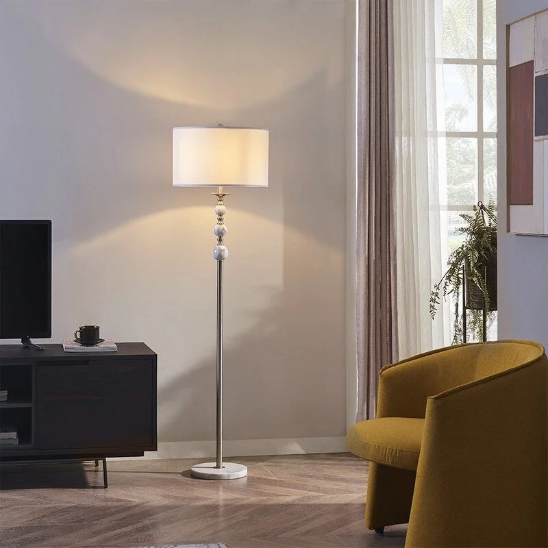Way Switch Floor Lamp for Multiple Light Intensity LevelsROSEN GARDEN Floor Lamp, Standing Light with Natural Marble Base Way Switch Floor Lamp for Multiple Light Intensity LevelsROSEN GARDEN Floor Lamp, Standing Light with Natural Marble Base
