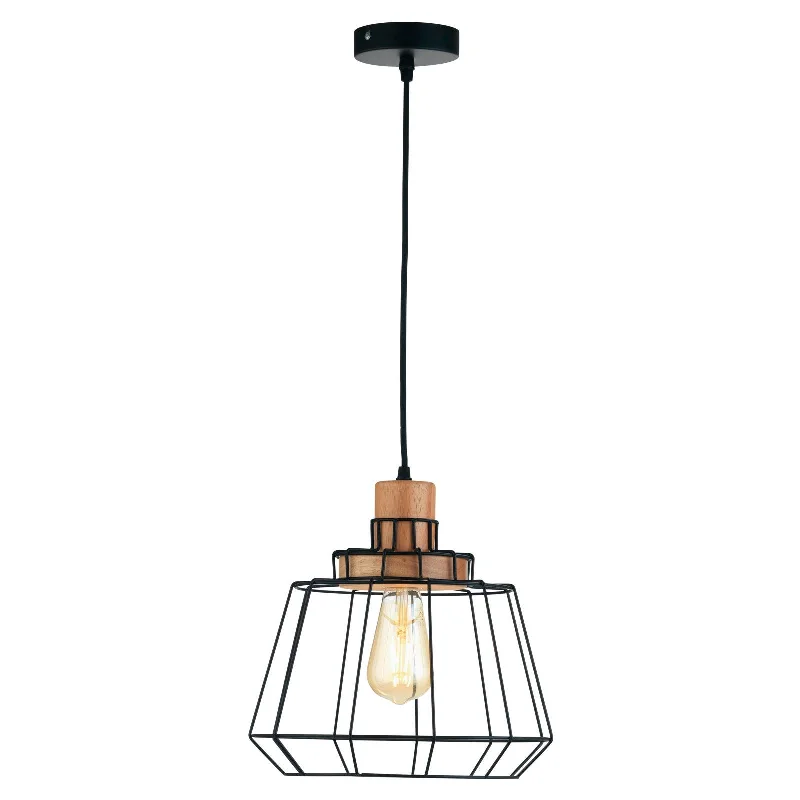 Wood Floor Lamp with Natural Grain for a Warm and Organic FeelOaks Lighting Rulo Black Wire Frame & Wood Ceiling Pendant Wood Floor Lamp with Natural Grain for a Warm and Organic FeelOaks Lighting Rulo Black Wire Frame & Wood Ceiling Pendant