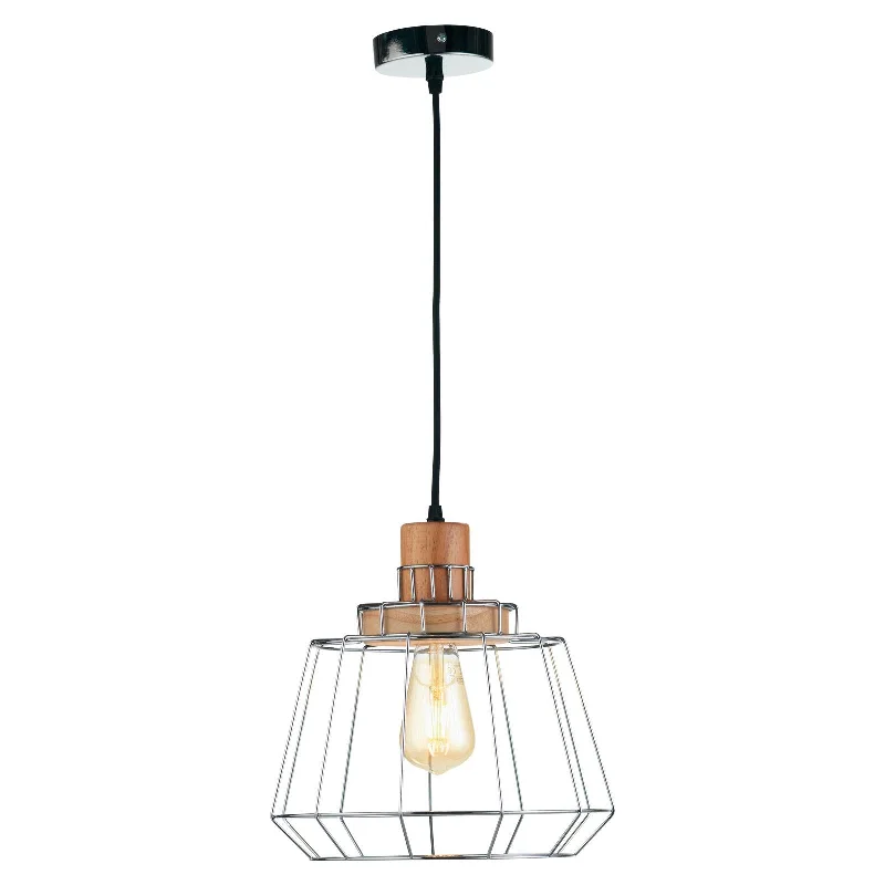 Smart Floor Lamp with Voice Control and Bluetooth ConnectivityOaks Lighting Rulo Chrome Wire Frame & Wood Ceiling Pendant Smart Floor Lamp with Voice Control and Bluetooth ConnectivityOaks Lighting Rulo Chrome Wire Frame & Wood Ceiling Pendant