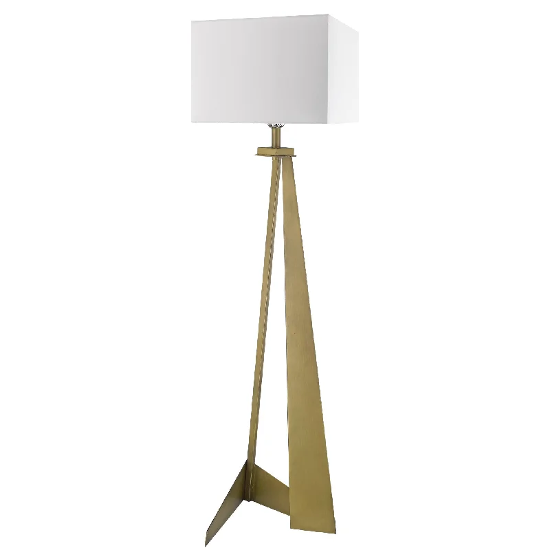 Bohemian Inspired Floor Lamp for Eclectic Home DecorStratos 1-Light Aged Brass Floor Lamp By Homeroots Bohemian Inspired Floor Lamp for Eclectic Home DecorStratos 1-Light Aged Brass Floor Lamp By Homeroots