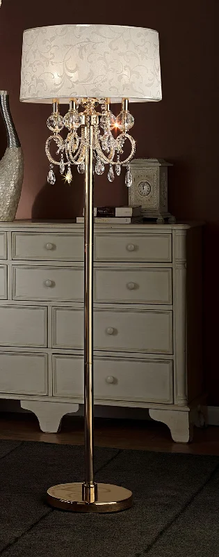 Modern Minimalist Floor Lamp for Contemporary Living RoomsStunning Brass Gold Finish Floor Lamp with Crystal Accents By Homeroots Modern Minimalist Floor Lamp for Contemporary Living RoomsStunning Brass Gold Finish Floor Lamp with Crystal Accents By Homeroots