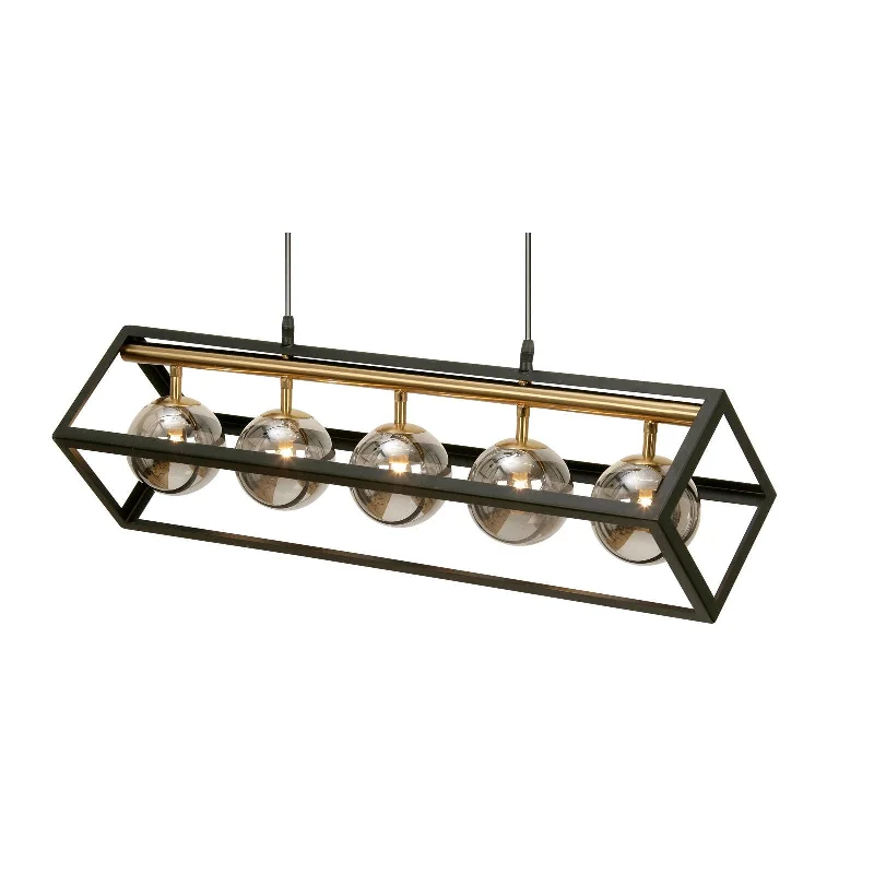 Industrial Style Floor Lamp with Exposed Bulbs for Loft ApartmentsOaks Lighting Tere 5 Light Gold & Black Ceiling Pendant Industrial Style Floor Lamp with Exposed Bulbs for Loft ApartmentsOaks Lighting Tere 5 Light Gold & Black Ceiling Pendant