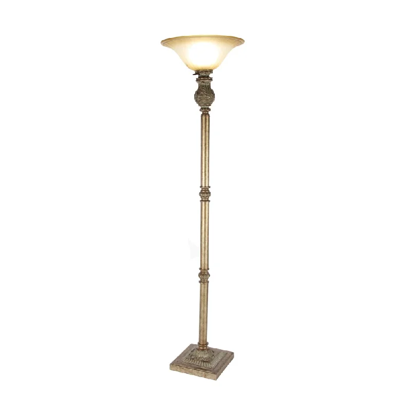 Marble Base Floor Lamp for a Touch of LuxuryUrban Designs Gold Polyresin 74-inch Torchiere Floor Lamp Marble Base Floor Lamp for a Touch of LuxuryUrban Designs Gold Polyresin 74-inch Torchiere Floor Lamp
