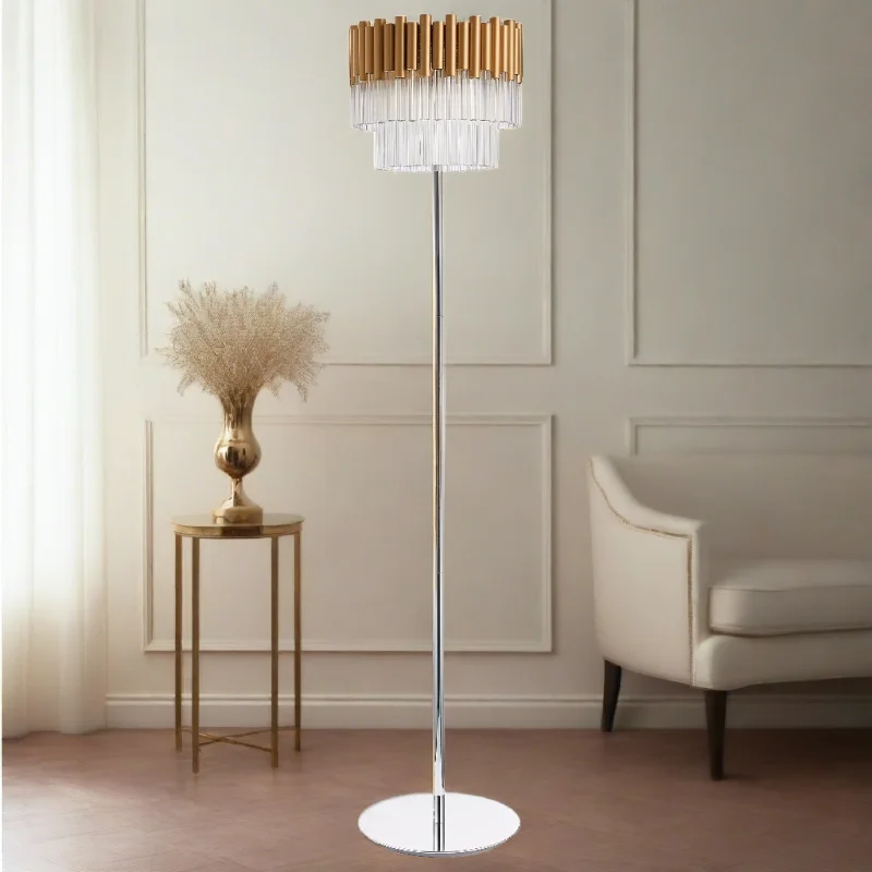 Wood Floor Lamp with Natural Grain for a Warm and Organic FeelMurcia Floor Lamp