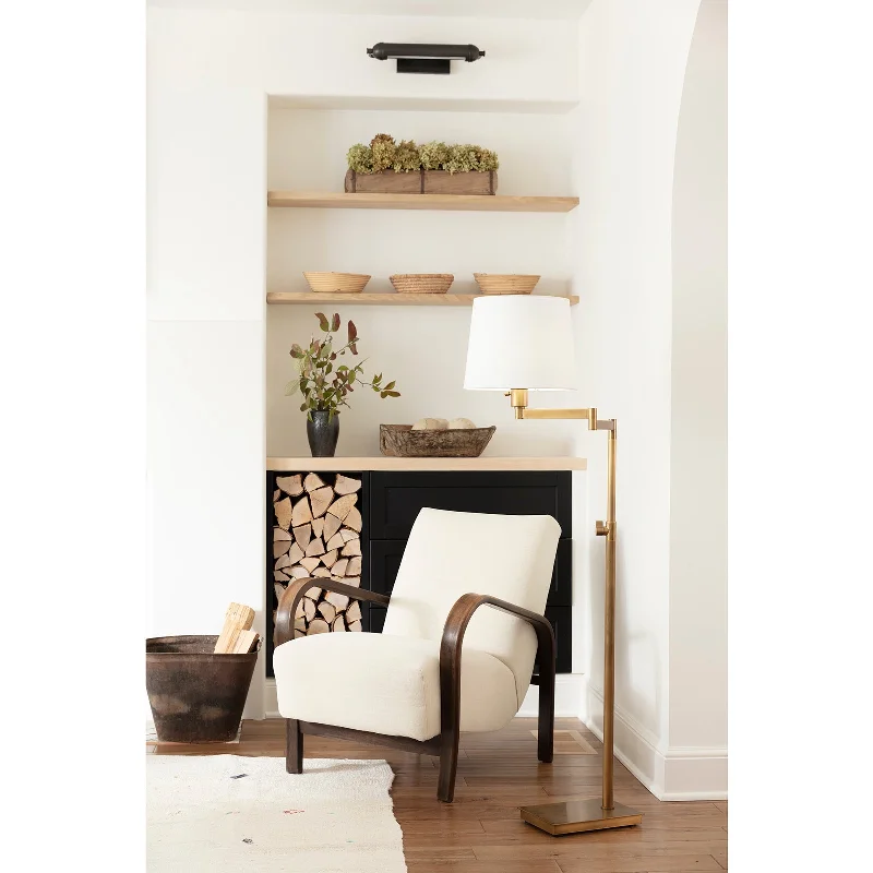Bohemian Inspired Floor Lamp for Eclectic Home DecorSouthern Living Virtue Floor Lamp Natural Brass By Regina Andrew