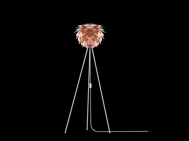 Metal Floor Lamp with a Matte Black Finish for a Sleek LookVita Silvia Mini Copper Floor Lamp