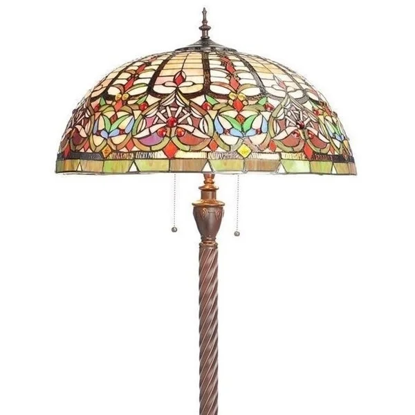 Way Switch Floor Lamp for Multiple Light Intensity LevelsWatusi 3-light Bronze Art Glass Floor Lamp Way Switch Floor Lamp for Multiple Light Intensity LevelsWatusi 3-light Bronze Art Glass Floor Lamp