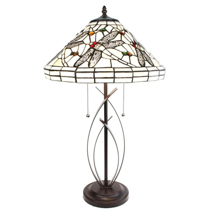 Smart Floor Lamp with Voice Control and Bluetooth ConnectivityWhite Dragonfly Tiffany Table Lamp - Ornate Base Smart Floor Lamp with Voice Control and Bluetooth ConnectivityWhite Dragonfly Tiffany Table Lamp - Ornate Base