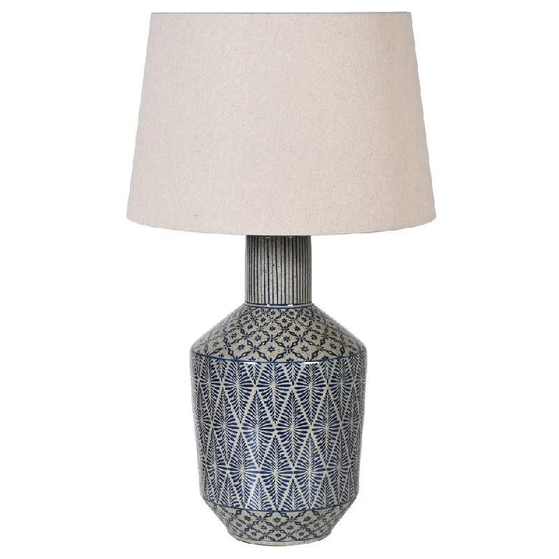 art deco table lamps with geometric shapes for a retro touchAdara Lamp with Polyester Shade
