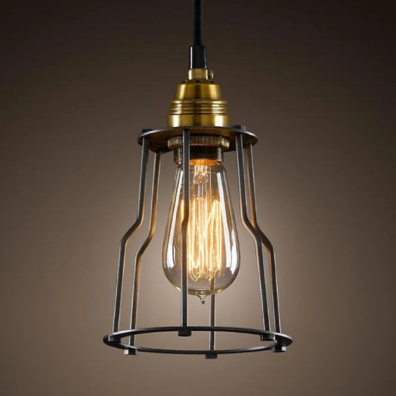 Mid - Century Modern Ceiling Lights with Simple, Sleek LinesANKUR METAL WIRE CAGE HANGING LIGHT
