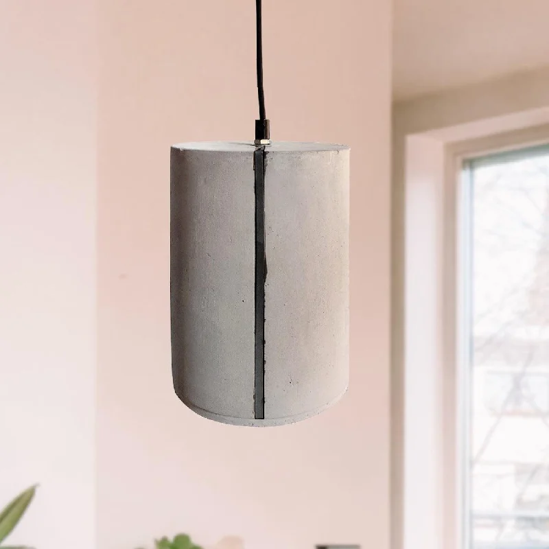 Mid - Century Modern Ceiling Lights with Simple, Sleek LinesANKUR CONCRETE CYLINDRICAL HANGING LIGHT Mid - Century Modern Ceiling Lights with Simple, Sleek LinesANKUR CONCRETE CYLINDRICAL HANGING LIGHT