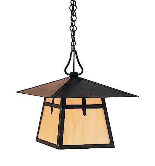 Moroccan Ceiling Lights with Colorful Stained Glass and Geometric CarvingsArroyo Lighting CH-15DTN-BZ Carmel One Light Pendant Outdoor Bronze / Dark