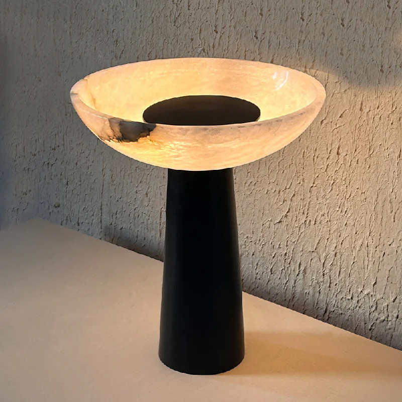 ceramic table lamps with hand painted designs for an artistic touchCrescent Lamp