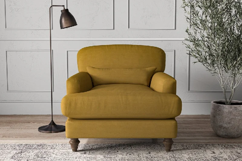 Contemporary Ceiling Lights with Unique, Abstract ShapesDeni Armchair - Recycled Cotton Ochre Contemporary Ceiling Lights with Unique, Abstract ShapesDeni Armchair - Recycled Cotton Ochre