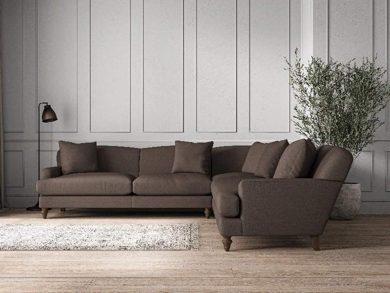 African - Inspired Ceiling Lights with Tribal Patterns and Natural MaterialsDeni Grand Corner Sofa - Recycled Cotton Mocha