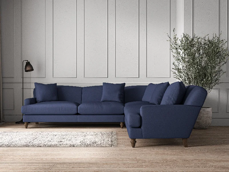 Contemporary Ceiling Lights with Unique, Abstract ShapesDeni Grand Corner Sofa - Recycled Cotton Navy