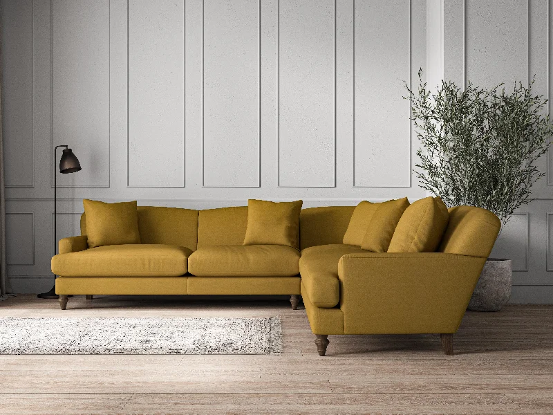Retro Ceiling Lights Inspired by the 1950s and 1960s DesignDeni Grand Corner Sofa - Recycled Cotton Ochre
