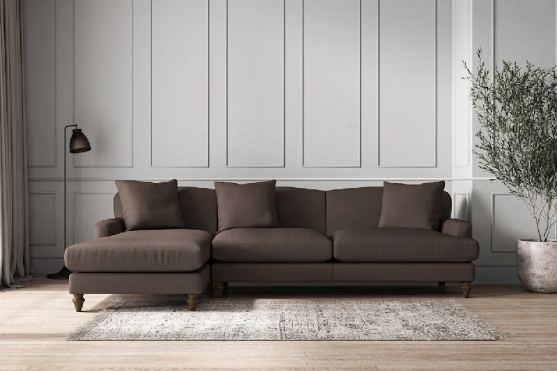 Art Nouveau Ceiling Lights with Organic, Flowing ShapesDeni Grand Left Hand Chaise Sofa - Recycled Cotton Mocha