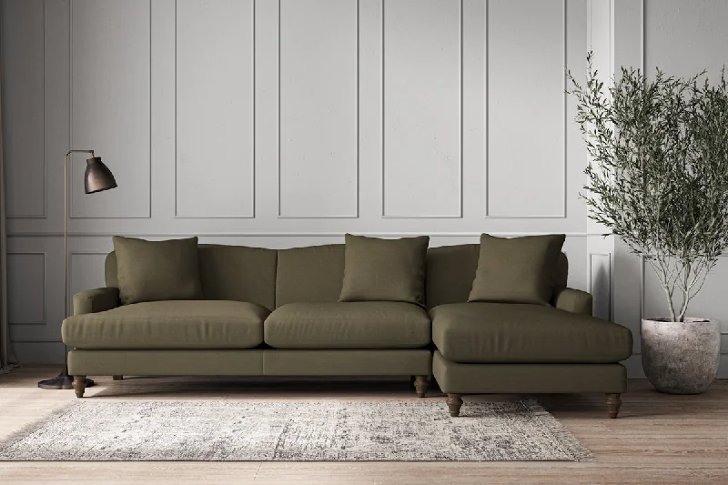 Tropical - Themed Ceiling Lights with Palm - Leaf Shapes and Rattan WrapsDeni Grand Right Hand Chaise Sofa - Recycled Cotton Fatigue