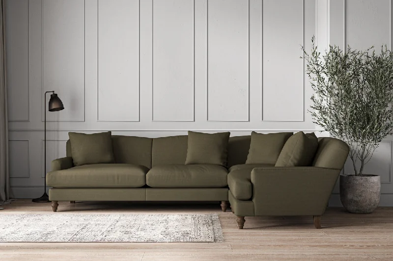 Glass Ceiling Lights with Frosted, Colored, or Etched GlassDeni Grand Right Hand Corner Sofa - Recycled Cotton Fatigue