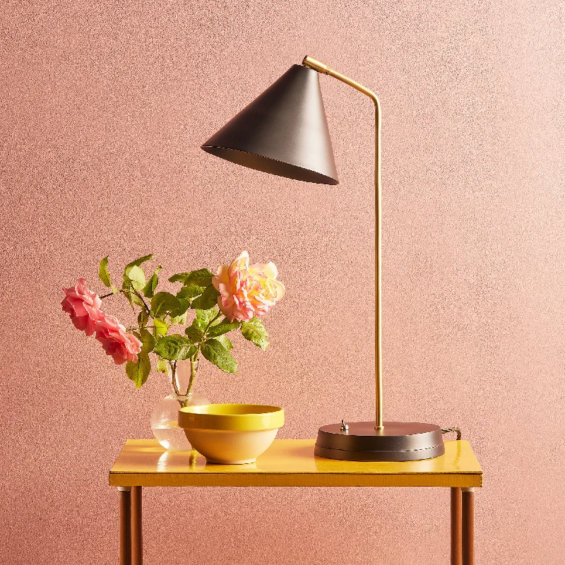 crystal table lamps with dazzling prisms for a glamorous effectDrax Desk light in brass and a black hood crystal table lamps with dazzling prisms for a glamorous effectDrax Desk light in brass and a black hood