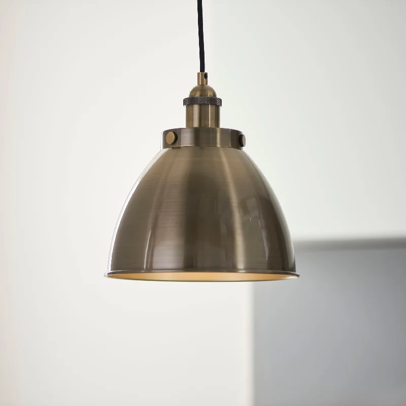 Gothic Ceiling Lights with Dark Metalwork and Pointed ArchesEndon Franklin Pendant Small Antique Brass Gothic Ceiling Lights with Dark Metalwork and Pointed ArchesEndon Franklin Pendant Small Antique Brass