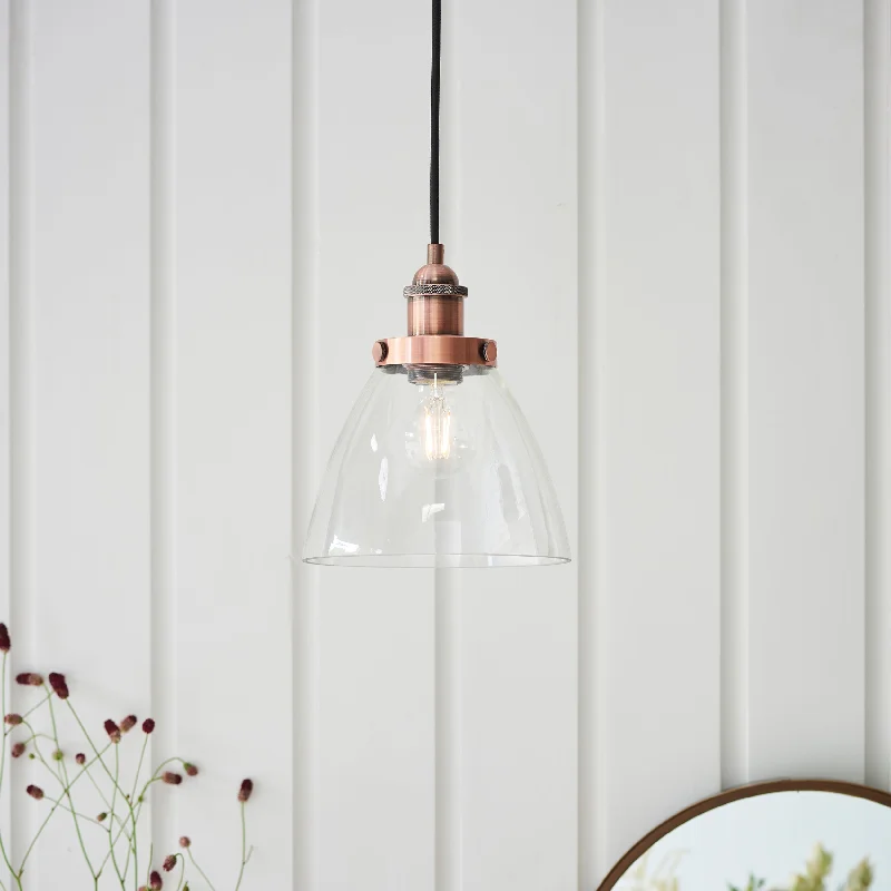 Chinese - Style Ceiling Lights with Red Lantern - Inspired DesignsEndon Hansen Pendant Aged Copper Chinese - Style Ceiling Lights with Red Lantern - Inspired DesignsEndon Hansen Pendant Aged Copper