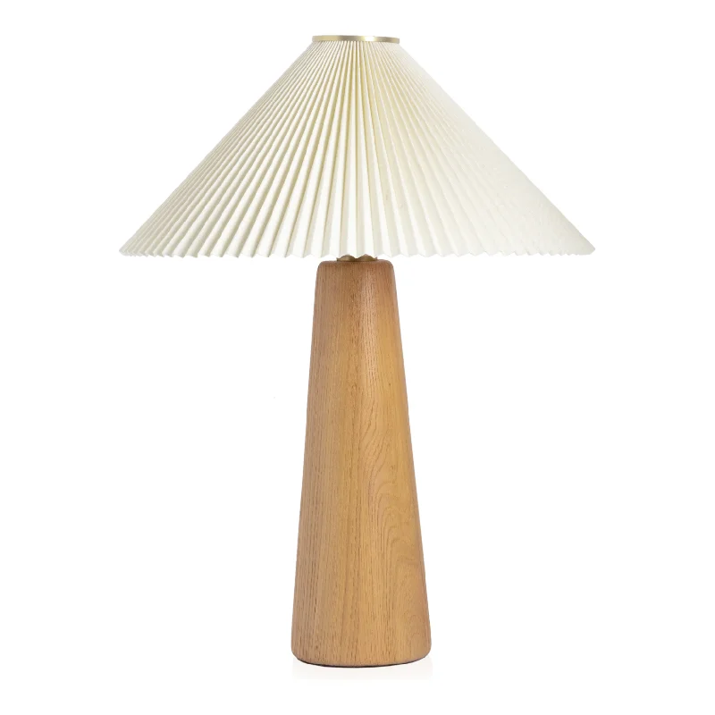 rustic farmhouse table lamps for cozy kitchensNora Light Oak Table Lamp | ready to ship!