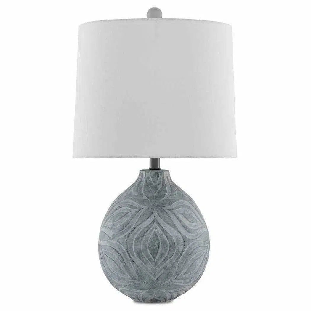 coastal style table lamps with nautical elements for beach housesGray Stone Wash Hadi Table Lamp