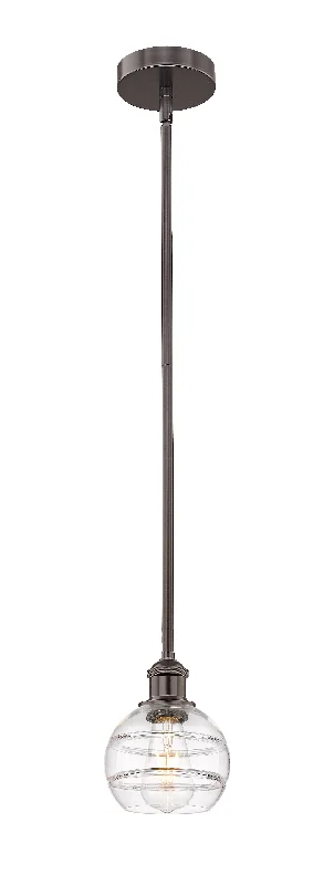 Industrial Style Ceiling Lights with Exposed Bulbs and Metal CagesInnovations Lighting 616-1S-OB-G556-6CL  Edison Pendant Light Oil Rubbed Bronze