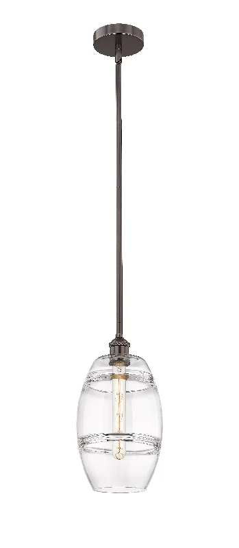 African - Inspired Ceiling Lights with Tribal Patterns and Natural MaterialsInnovations Lighting 616-1S-OB-G557-8CL  Edison Pendant Light Oil Rubbed Bronze