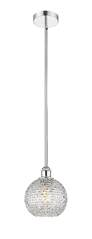 Retro Ceiling Lights Inspired by the 1950s and 1960s DesignInnovations Lighting 616-1S-PC-G122C-8CL  Edison Pendant Light Polished Chrome