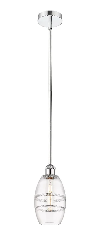 Retro Ceiling Lights Inspired by the 1950s and 1960s DesignInnovations Lighting 616-1S-PC-G557-6CL  Edison Pendant Light Polished Chrome