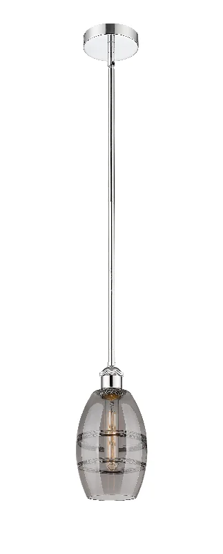 Art Deco Ceiling Lights with Geometric Patterns and Metallic FinishesInnovations Lighting 616-1S-PC-G557-6SM  Edison Pendant Light Polished Chrome