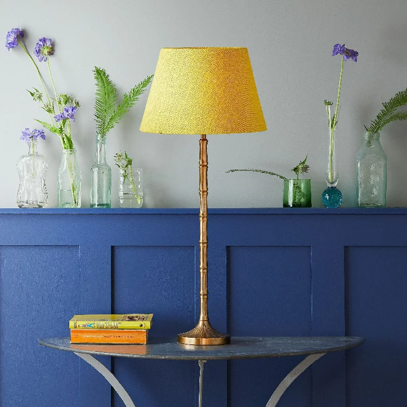 industrial style table lamps with exposed bulbs for loft apartmentsLarger Bamboozle table lamp in antique brass