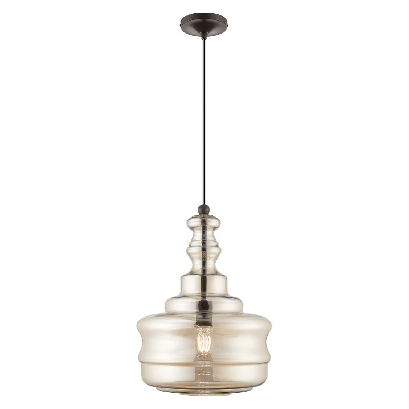Moroccan Ceiling Lights with Colorful Stained Glass and Geometric CarvingsOne Light Mini Pendant