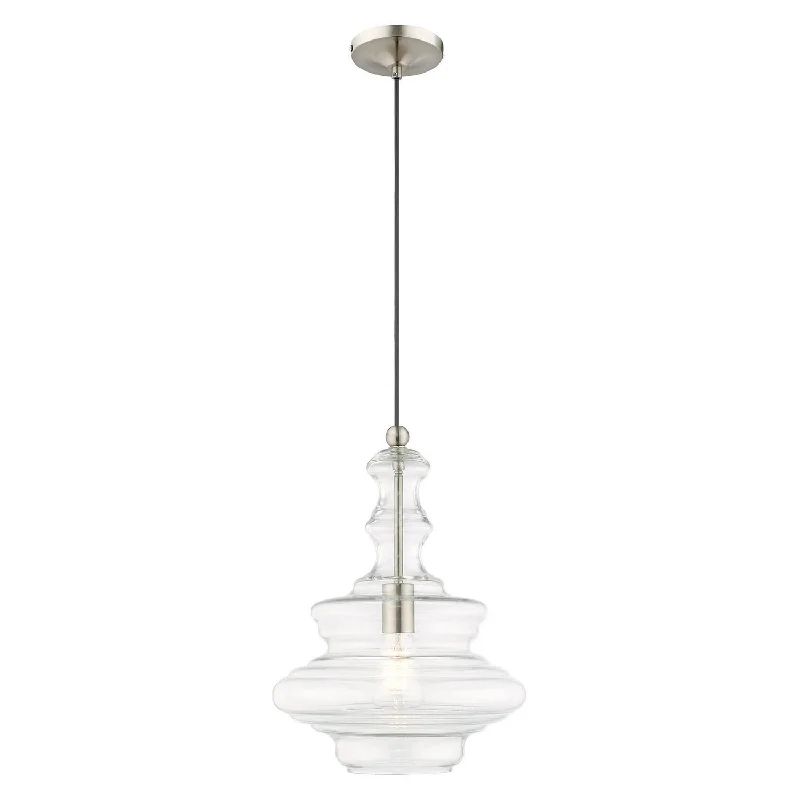 Tropical - Themed Ceiling Lights with Palm - Leaf Shapes and Rattan WrapsOne Light Mini Pendant